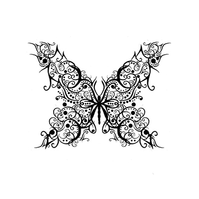 Fabulous Butterfly Ankle Design Fake Temporary Water Transfer Tattoo Stickers NO.10660